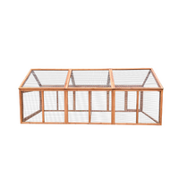 YES4PETS 250 CM Large Chicken Coop Run Guinea Pig Cage Villa Extension Rabbit Hutch House Pen