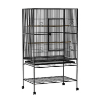 Large Bird Cage Parrot Budgie Aviary With Stand and Perch