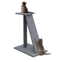  82cm Pet Cat Tree Trees Scratching Post Scratcher Tower Condo House Furniture - Grey
