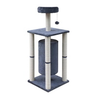 123cm Multi Level Cat Scratching Post - Grey