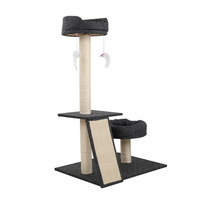 102cm Multi Level Cat Scratching Tree Post - Grey