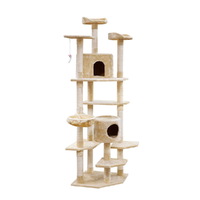  203cm Pet Cat Tree Trees Scratching Post Scratcher Tower Condo House Furniture