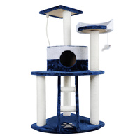 120cm Cat Scratching Tree - Blue & White