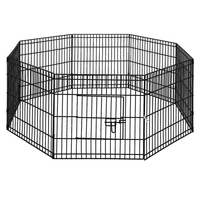 i.Pet 2x24" 8 Panel Dog Playpen Pet Fence Exercise Cage Enclosure Play Pen