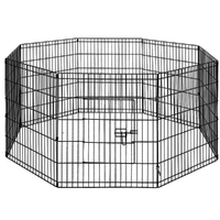i.Pet 30" 8 Panel Dog Playpen Pet Fence Exercise Cage Enclosure Play Pen