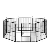i.Pet 32" 8 Panel Dog Playpen Pet Exercise Cage Enclosure Fence Play Pen