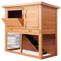 Rabbit Hutch Hutches Large Metal Run Wooden Cage Guinea Pig