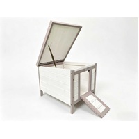 YES4PETS White Small Chicken Coop Rabbit Hutch Ferret Cage Guinea Pig Dog Cat Nesting Box