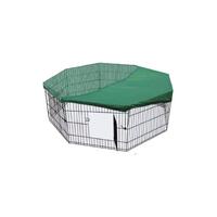 42' Dog Rabbit Playpen Exercise Puppy Enclosure Fence with cover