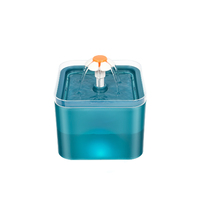 YES4PETS Automatic Electric Pet Water Fountain Dog Cat Water Feeder Bowl Dispenser W LED Green