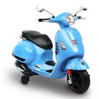 Rigo Kids Ride On Motorbike Vespa Licensed Motorcycle Car Toys Blue