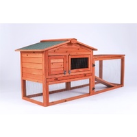 YES4PETS Rabbit Hutch Metal Run Wooden Cage Guinea Pig Cage House
