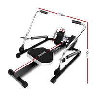 Everfit Rowing Machine Rower Hydraulic Resistance Fitness Gym Home Cardio