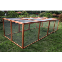 XXL Chicken Coop Run Guinea Pig Cage Villa Extension Rabbit Hutch House Pen