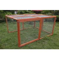 XL Chicken Coop Run Guinea Pig Cage Villa Extension Rabbit Hutch House Pen
