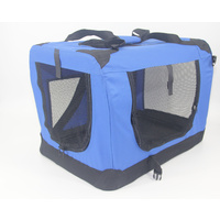 YES4PETS XXXL Portable Foldable Pet Dog Cat Puppy Soft Crate-Blue