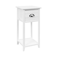 Artiss Bedside Table Vintage - THYME White