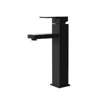 Cefito Bathroom Basin Mixer Tap Square Tall Faucet Vanity Laundry Black