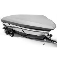 12 - 14 foot Waterproof Boat Cover - Grey