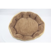 YES4PETS Washable Beige / Grey / Red Fleece Soft Pet Dog Cat Bed-Large