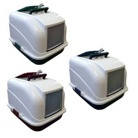 YES4PETS New Rect Portable Hooded Cat Toilet Litter Box Tray House With Handle and Scoop
