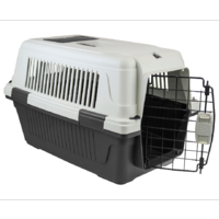 Large Portable Dog Cat House Pet Carrier Travel Bag Cage+Safety Lock & Food Box