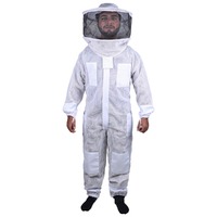 Beekeeping Bee Full Suit 3 Layer Mesh Ultra Cool Ventilated Round Head Beekeeping Protective Gear SIZE 2XL