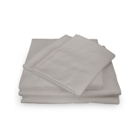 Royal Comfort 1000TC Hotel Grade Bamboo Cotton Sheets Pillowcases Set Ultrasoft - King - Dove