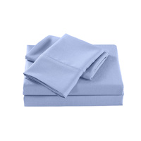 Royal Comfort 2000 Thread Count Bamboo Cooling Sheet Set Ultra Soft Bedding - Single - Light Blue