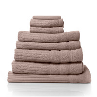 Royal Comfort Eden Egyptian Cotton 600GSM 8 Piece Luxury Bath Towels Set 8 Piece Rose