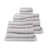 Royal Comfort 16 Piece Egyptian Cotton Eden Towel Set 600GSM Luxurious Absorbent Sea Holly