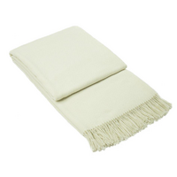 Chiswick Throw - Merino Wool/Cashmere - Ivory