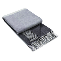 Kensington Throw - 10% Cashmere/ 90% Super Fine Merino Wool - Monochrome 