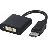 ASTROTEK DisplayPort DP to DVI Adapter Converter Male to Female Active Connector Cable 15cm - 20 pins to 24+1 pins EYEfinity 6xDisplays CBA-GC-ACTDP