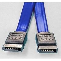 8WARE SATA 3.0 Data Cable 0.5m / 50cm Male to Male Straight 180 to 180 Degree 26AWG Blue CBAT-SATA3-180D
