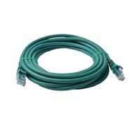8WARE Cat6a UTP Ethernet Cable 5m Snagless Green