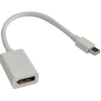 ASTROTEK Mini DisplayPort DP to DisplayPort DP Adapter Converter - 20 pins Male to Female Nickle Plated RoHS