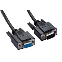 ASTROTEK VGA Extension Cable 4.5m - 15 pins Male to 15 pins Female for Monitor PC Molded Type Black LS