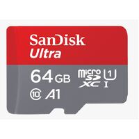 SANDISK 64GB Ultra microSD SDHC SDXC UHS-I Memory Card 120MB/s Full HD Class 10 Speed Google Play Store App for Android Smartphone Tablet