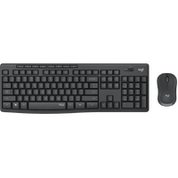 LOGITECH MK295 WIRELESS SILENT KEYBOARD AND MOUSE COMBO, 2.4GHZ USB RECEIVER -