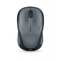 Logitech M235 Wireless Mouse Grey Contoured design Glossy Comfort Grip Advanced Optical Tracking 1-year battery life