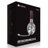 Corsair Virtuoso Wireless RGB SE Espresso 7.1 Headset. High Fidelity Ultra Comfort, Broadcast Grade 9.5mm Microphone, USB and 3.5mm