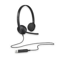 Logitech H340 Plug-and-Play USB headset with Noise Cancelling Microphone Comfort Design fro Windows Mac Chrome