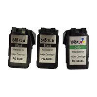 Remanufactured Value Pack 2 x PG645XL Black & 1 x CL646XL Colour *New Chip