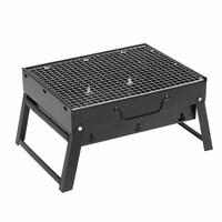 SOGA 2X Portable Mini Folding Thick Box-type Charcoal Grill for Outdoor BBQ Camping