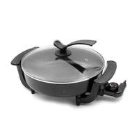 Electric Fry Pan with Cooking Divider, 3.5L Capacity, Non-Stick