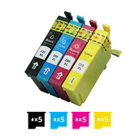 Compatible Premium 20 Pack 220XL (C13T294192-C13T294492) High Yield Ink Cartridges Combo [5BK,5C,5M,5Y] - for use in Epson Printers