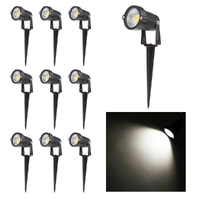 10PCS 12V LED Waterproof Outdoor Garden Spotlights Landscape Light Flood Lights Cool White