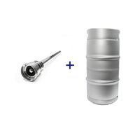 Keg King 30L Threaded Stainless Keg + D-type Spear