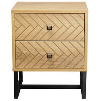 Malaga 2 Drawer Bedside Table